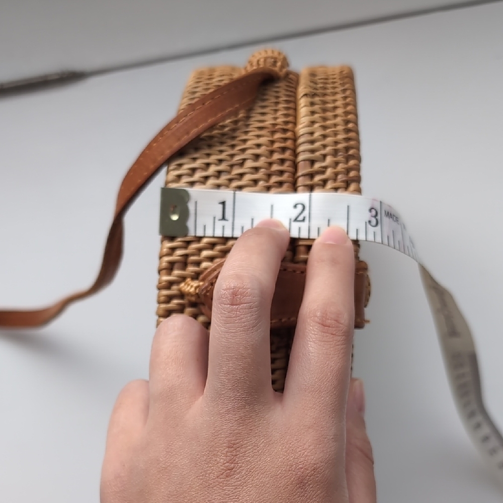Round Rattan Woven Bag - Picture 6 of 12